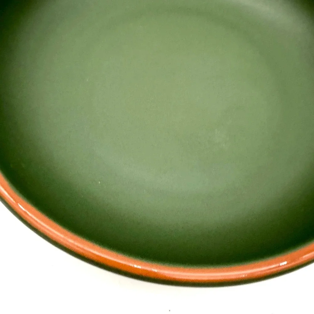 Williams Sonoma Casa Verde Large Pasta Bowl Green Terra Cotta Portugal 10.75